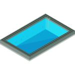 Icône représentant une piscine.
