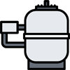 icone symbolisant la filtration piscine.